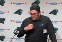 Coach Ron Rivera clarifies his decision to sit quarterback Cam Newton